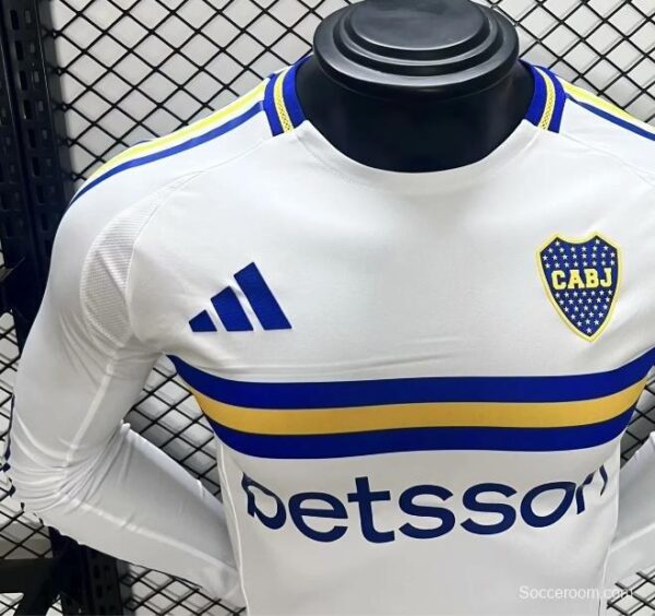 Player Version 24/25 Boca Juniors Away White Long Sleeve Jersey - Image 3