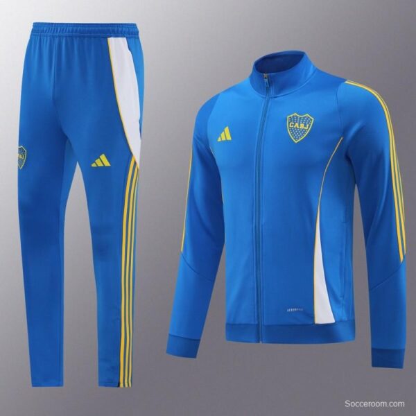 24/25 Boca Juniors Blue Hoodie Full Zipper Jacket +Long Pants - Image 16