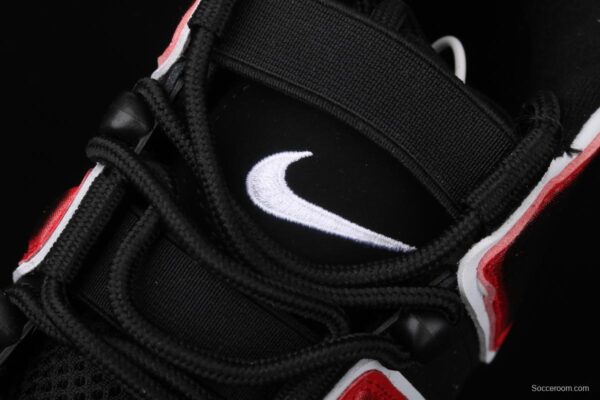 NIKE Air More Uptempo 96 QS Laser Crimson Pippen initial series classic high street leisure sports culture basketball shoes black lava gradual red and white CJ6129-001 - Image 7