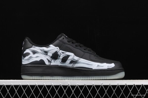 NIKE Air Force 1x 07 Skeleton QS Halloween luminous skeleton limited casual board shoes BQ7541-001 - Image 16