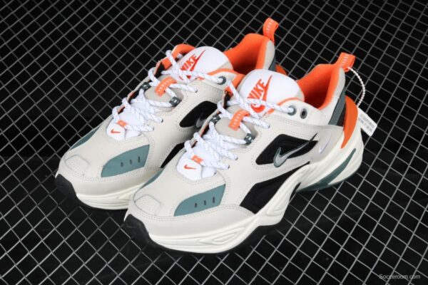 NIKE M2K Tekno white, pink and green color retro sports daddy shoes CI2969-001 - Image 7