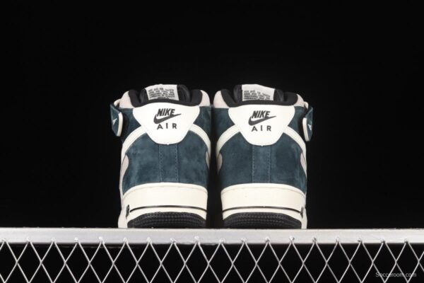 NIKE Air Force 1: 07 Mid cream-green suede medium-top casual board shoes DE6933-865 - Image 13