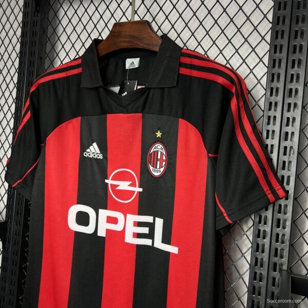 Retro 2000/02 AC Milan Home Jersey - Image 4