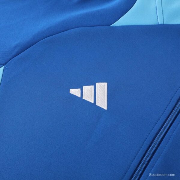 24/25 Adidas Blue Full Zipper Jacket +Long Pants - Image 4