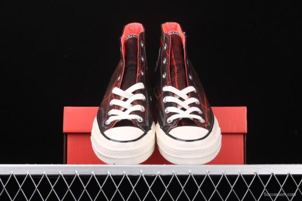 Converse 70s Plaid Scottish plaid fresh vintage casual board shoes 166496C - Image 5