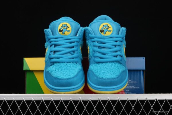 Grateful DeAdidas x NIKE SB DUNK Low Yellow Bear joint style blue and yellow bear sports skateboard shoes CJ5378-400 - Image 12