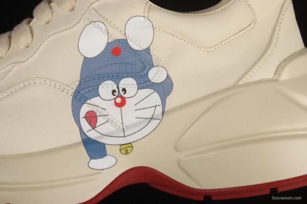 Gucci Rhyton Vintage Trainer Sneaker Gucci daddy 5D leather horn retro jogging daddy shoes DRW009522 - Image 6