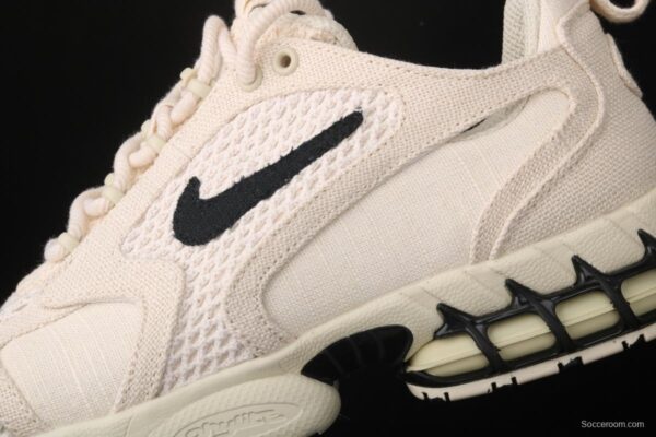 Stussy x NIKE Air Zoom Spiridon Caged 2 Spieli prison East cage 2 generation milky white linen black cloth CQ5486-200 - Image 6