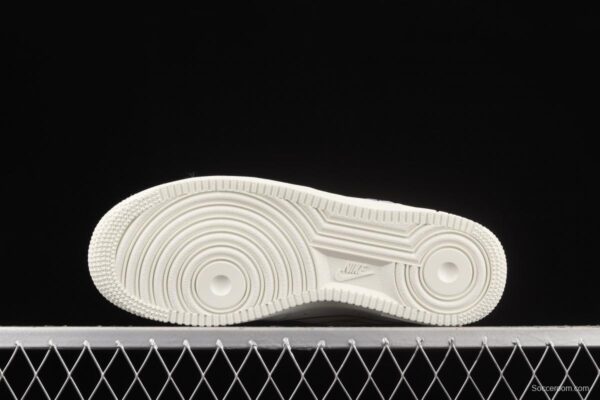 NIKE Air Force 11407 Low beige electric embroidery hook low-top casual board shoes CL6326-138, - Image 14