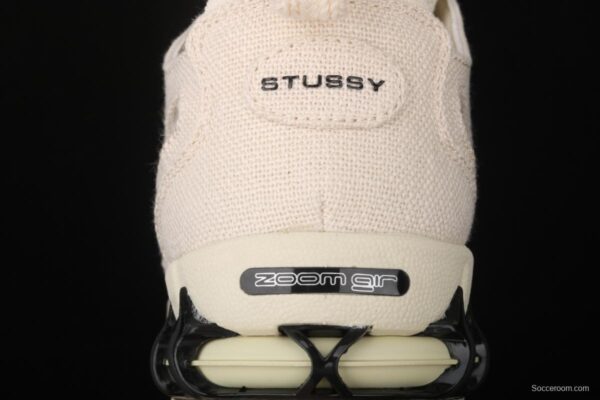 Stussy x NIKE Air Zoom Spiridon Caged 2 Spieli prison East cage 2 generation milky white linen black cloth CQ5486-200 - Image 5