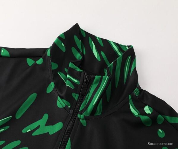 2024 Nigeria Black/Green Full Zipper Jacket +Long Pants - Image 8