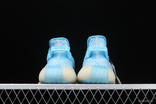 Adidas Yeezy 350 Boost V2 CI1173 Darth Coconut 350 second generation silver powder hollowed-out North Carolina blue color match - Image 11