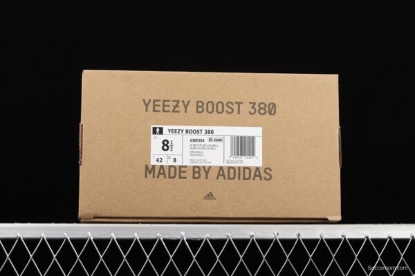 Adidas Yeezy 380 Alien Blue GW0304 Kanye jointly limited coconut 380 blue alien 3M reflective running shoes - Image 12