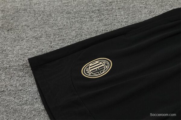 24/25 AC Milan Black Short Sleeve Jersey+Shorts - Image 4