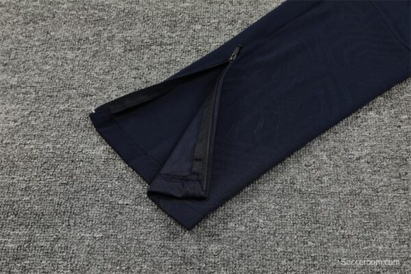 24/25 Olympique Marseille Navy Mixed Color Half Zipper Jacket+Long Pants - Image 2