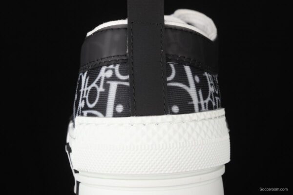 Authentic Dior B23 Oblique Low Top Sneakers Dior CD ghosting low upper board shoes 3SH118YJR 063 White/Black - Image 7