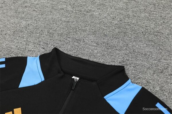 2024 Argentina Black Half Zipper Jacket+Long Pants - Image 12