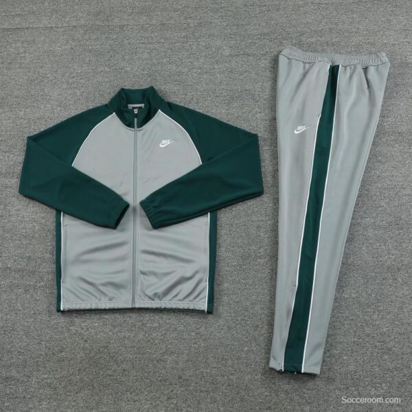 2023 NIKE Grey/Dark Green Hoodie Full Zipper Jacket +Pants - Image 10
