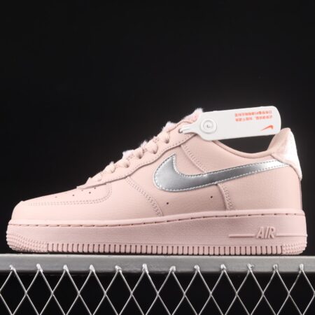 NIKE Air Force 1y07 silver pink low-top women's sports board shoes DO6724-601
