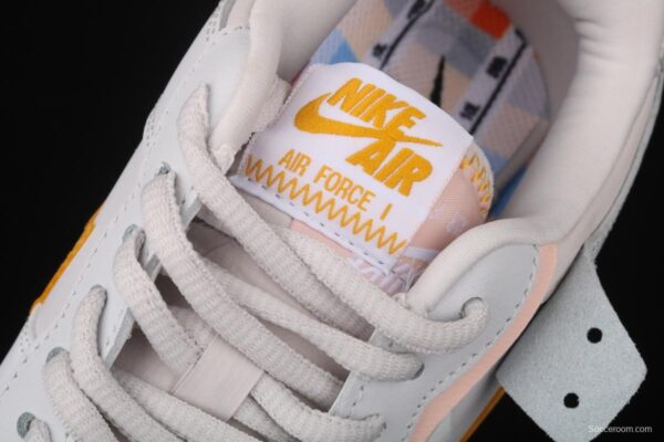 NIKE Air Force 1 ShAdidasow light weight heightened low-top 100-board shoes CQ9503-001 - Image 7