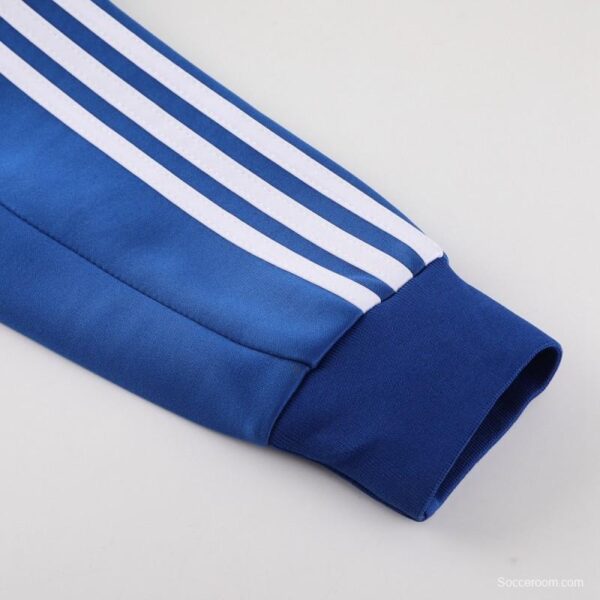 23/24  Olympique Lyonnais Lyon Blue/Pink Full Zipper Jacket+Pants - Image 7