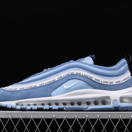 NIKE Air Max 97 ND Lake Blue Suede Air cushion running shoes BQ9130-400