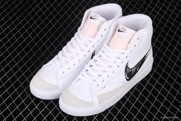 NIKE Blazer Mid'77 Vintage Trail Blazers graffiti hook retro high-top casual board shoes CW7580-101, - Image 9