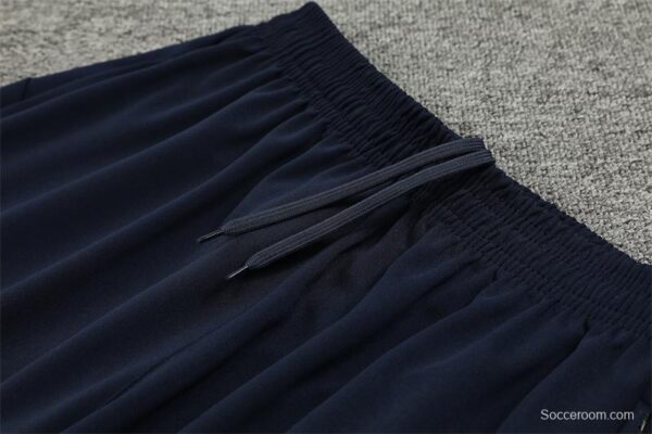 24/25 Olympique Marseille Navy Mixed Color Half Zipper Jacket+Long Pants - Image 4