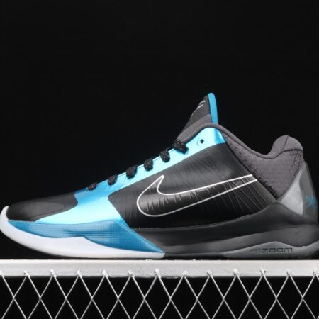 NIKE Zoom Kobe 5 DARK KNIGHT Kobe 5 Night Cavaliers low-end sports basketball shoes 386429-001