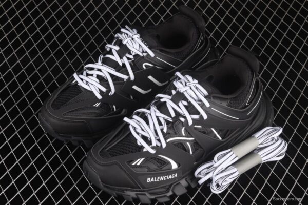 Balenciaga Sneaker Tess s.Gomma Res BI ALV/TIS EFF NUBUK/TIS E 2020 latest color matching trend running shoes W1GB12045 - Image 12