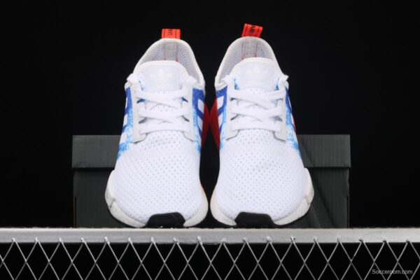 Adidas NMD R1 Boost V2 FY5886 second generation elastic knitted surface popcorn running shoes - Image 11