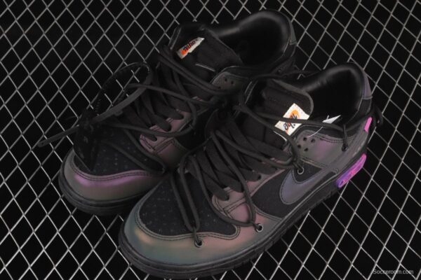 OFF-White x NIKE DUNK Low OW SB buckle rebound fashion casual board shoes DM1602-001 - Image 11