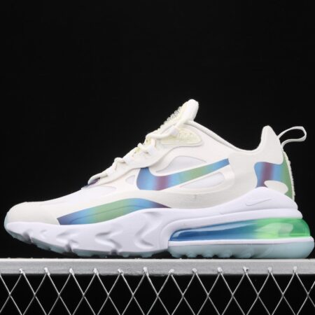 NIKE Air Max 270React 2020 new high-frequency net hollowing out function half-palm air cushion running shoes CT5064-100