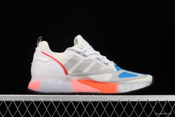 Nasa x Adidas ZX 2K Boost FY5725 joint clover popcorn vintage running shoes - Image 16