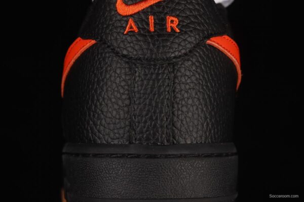 NIKE Air Force 1y07 Low raw rubber black and red litchi pattern low-top casual board shoes AA4082-001 - Image 6