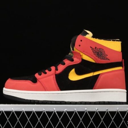 Air Jordan 1 Zoom CMFT AJ Black, Red, Yellow, CT0978-006