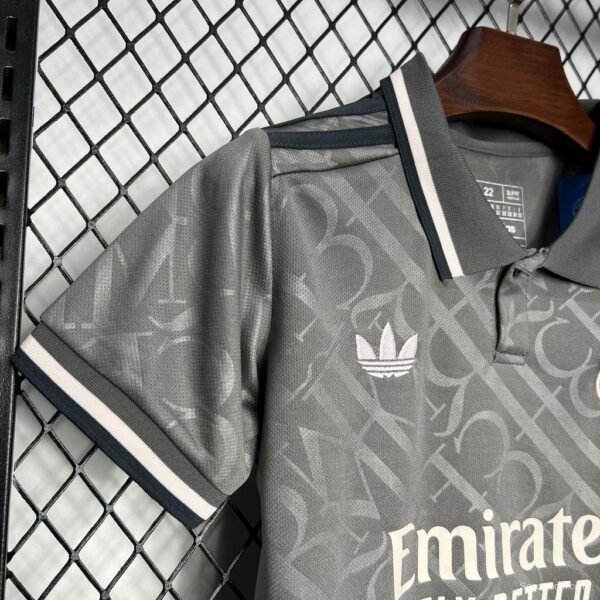 24/25 Kids Real Madrid Third Black Jersey - Image 6