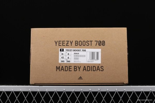 Adidas Yeeyz 700 Boost Prussian Blue EE9616 Kanye coconut 700 Bruce blue running shoes 3M reflective BASF explosion - Image 8