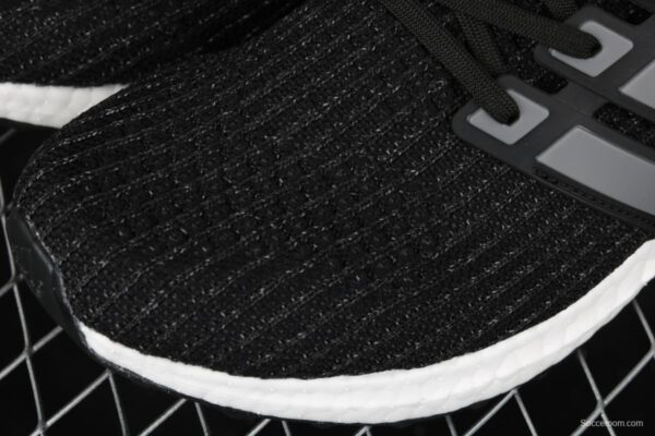 Adidas Ultra Boost 4. 0 5th Anniversary Burgundy BB6220 fourth generation knitted striped star black and white UB - Image 4