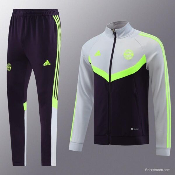 24/25 Bayern Munich Grey/Black Full Zipper Jacket +Long Pants - Image 15