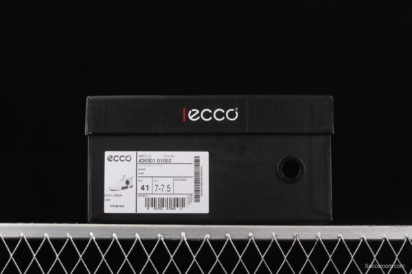 ECCO super soft head leather matching color men's high-top casual board shoes 43050101002 - Image 11