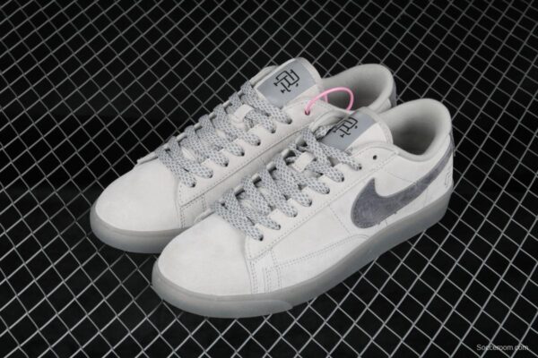 Reigning Champ x NIKE Blazer SB defending champion 3M reflective joint name board shoes 454471-009 - Image 9