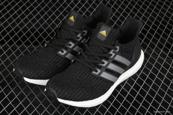 Adidas Ultra Boost 4. 0 5th Anniversary Burgundy BB6220 fourth generation knitted striped star black and white UB - Image 5