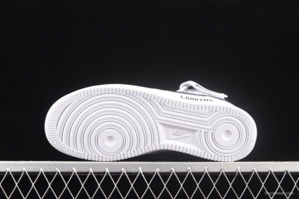 NIKE Air Force 11607 Mid PS5 video game theme black and white gray glossy shoes body upper casual board shoes CW2288-115 - Image 14