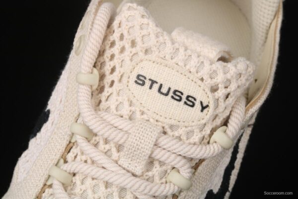 Stussy x NIKE Air Zoom Spiridon Caged 2 Spieli prison East cage 2 generation milky white linen black cloth CQ5486-200 - Image 8