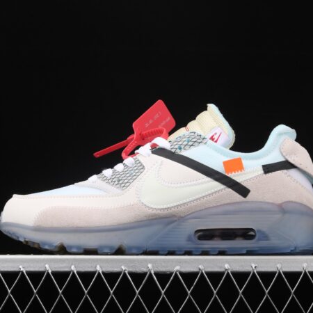 OFF-White x NIKE Air Max 90 OW joint limited edition classic air cushion running shoes AA7293-100