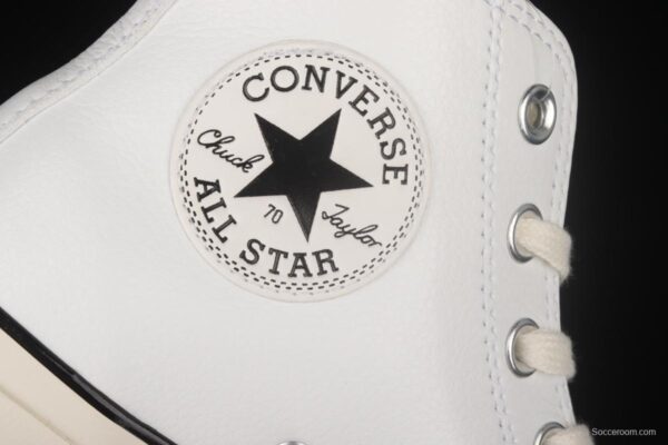 Converse Chuck 70 Converse white leather high-top casual board shoes 167064C - Image 8