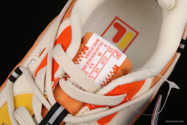 Fila Jogger spring and summer style orange soda hit color couple sports shoes T12W111108FGA - Image 9
