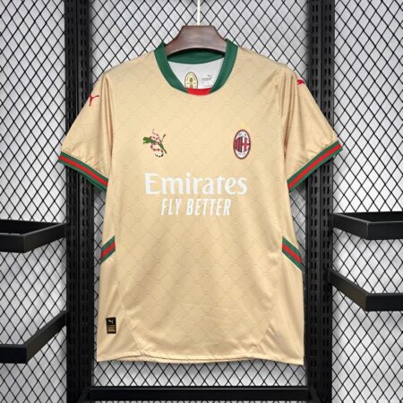 24/25 AC Milan x Gucci Golden 125th Anniversary Jersey