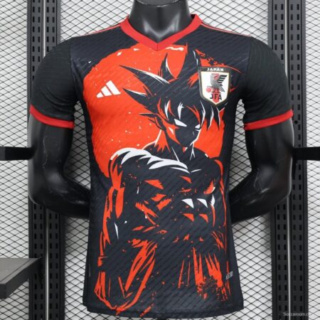 Player Version 2024 Japan Dragon Ball Goku Red/Black Jersey